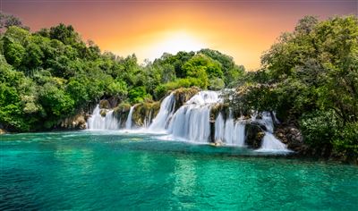 Krka Nationalpark mit Wasserfall
